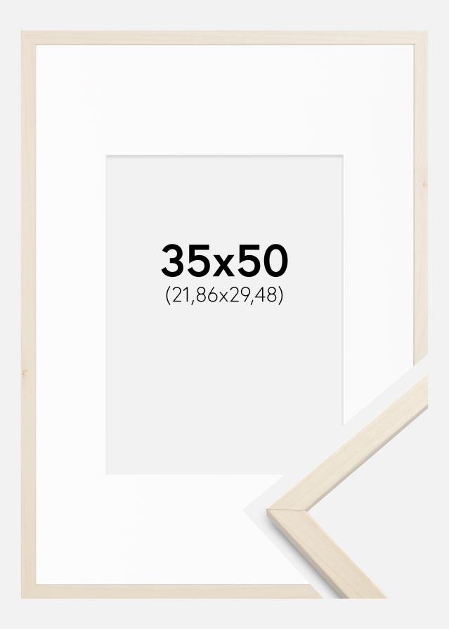 Rāmis Edsbyn Kļava 35x50 cm - Paspartū Balts 9x12 inches