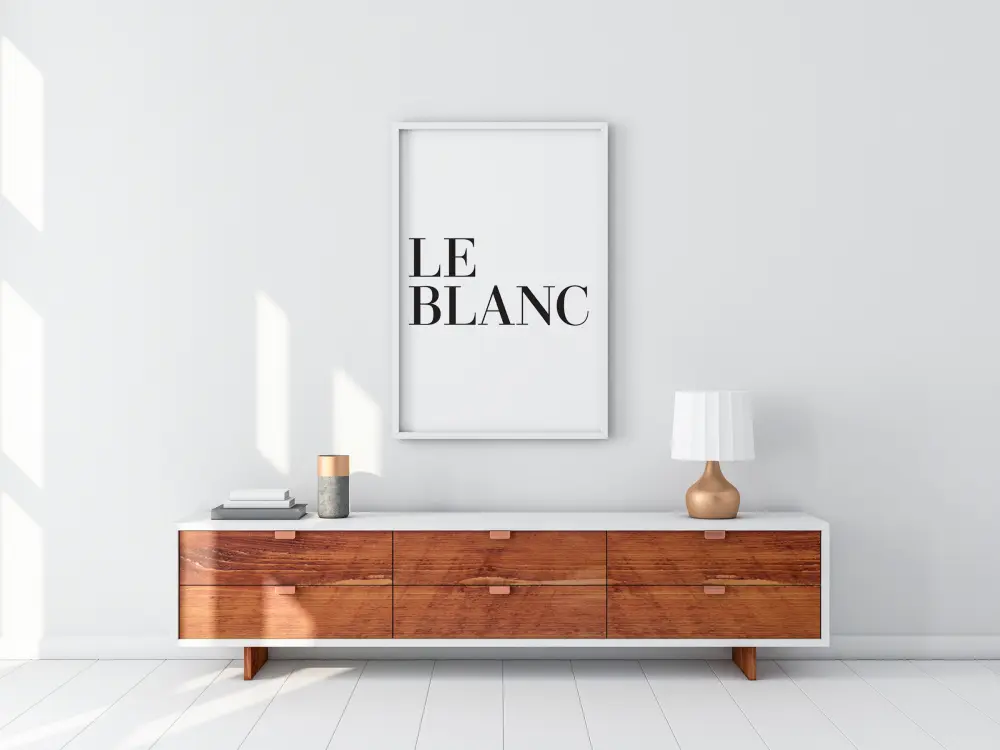 Le blanc Plakāts