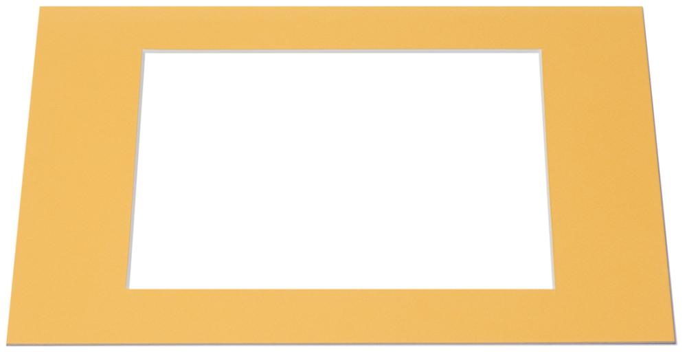 Paspartū Dzeltens Balta krāsota maliņa - Pasūtīts pēc izmēra