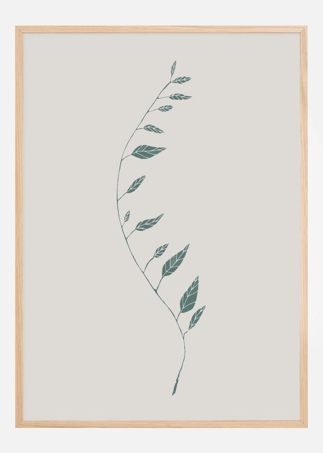 Wavy Branch Green Plakāts
