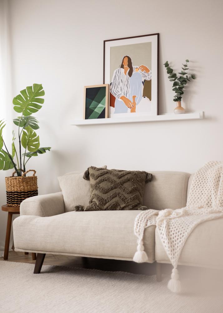 KAILA Rāmju plaukts Balts 120 cm