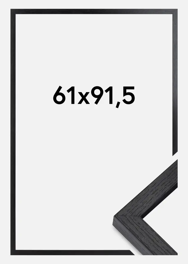 BGA Dziļš rāmis Akrila stikls Melns 61x91,5 cm
