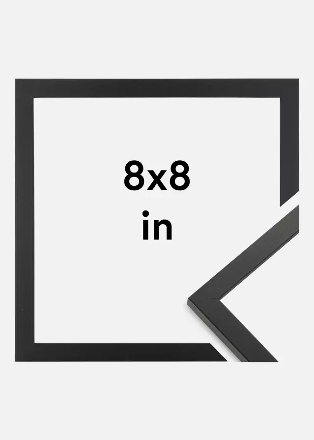 Rāmis Trendy Akrila Stikls Melns 8x8 inches (20,3x20,3 cm)