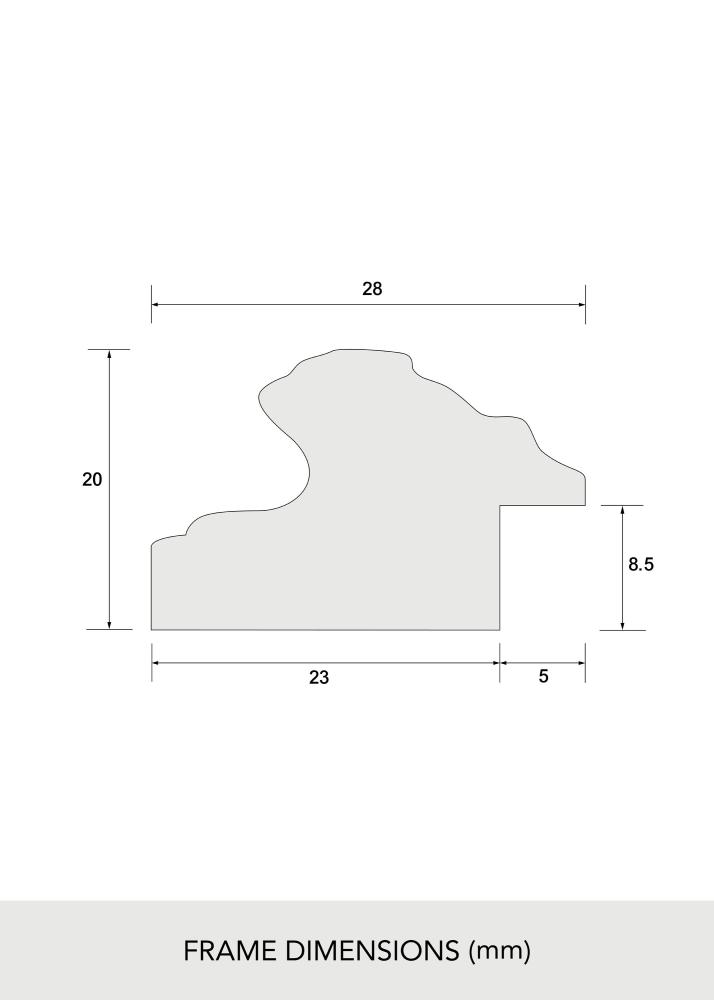 Rāmis Swirl Akrila stikls Zelta 30x40 cm