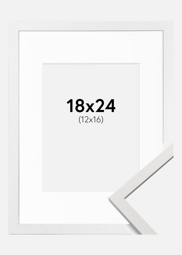 Rāmis Edsbyn Balts 18x24 cm - Paspartū Balts 13x17 cm