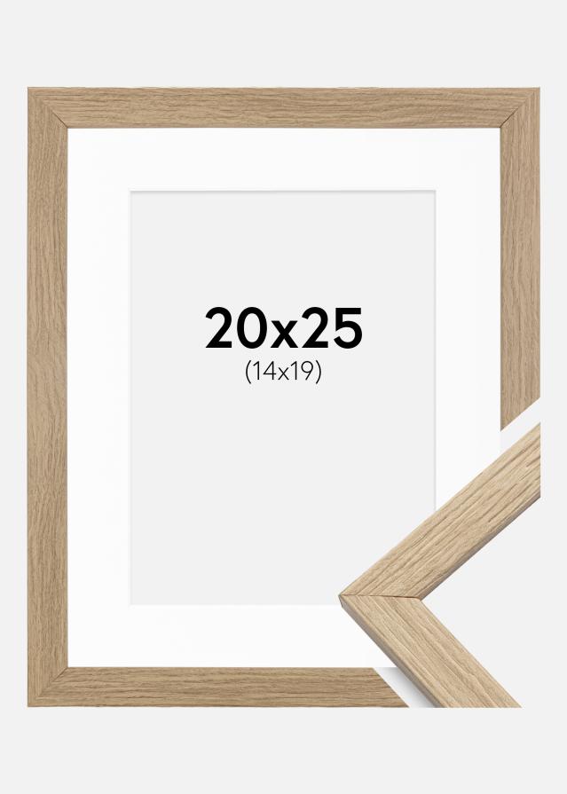 Rāmis Estētisks Ozols 20x25 cm - Paspartū Balts 15x20 cm