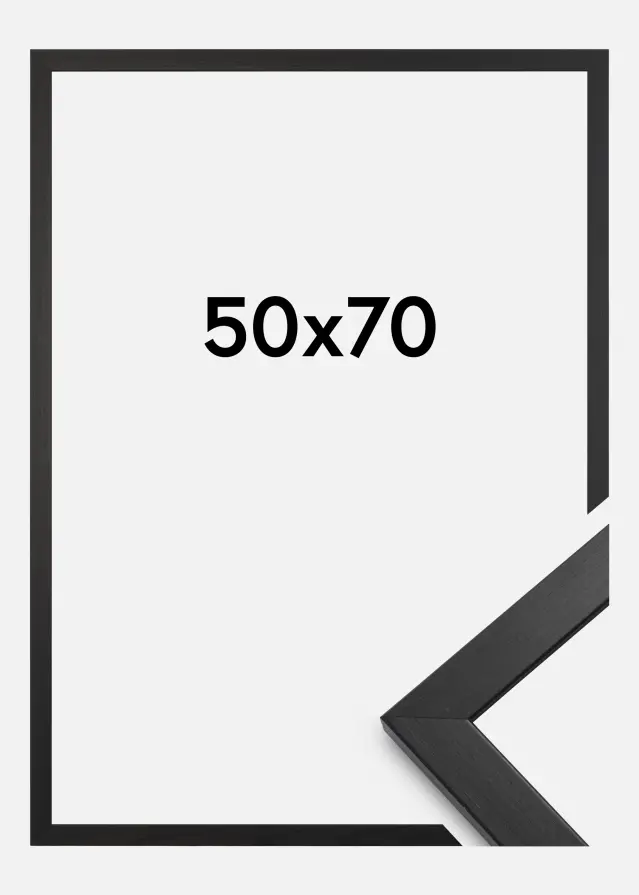 Rāmis Estētisks Akrila stikls Melns 50x70 cm