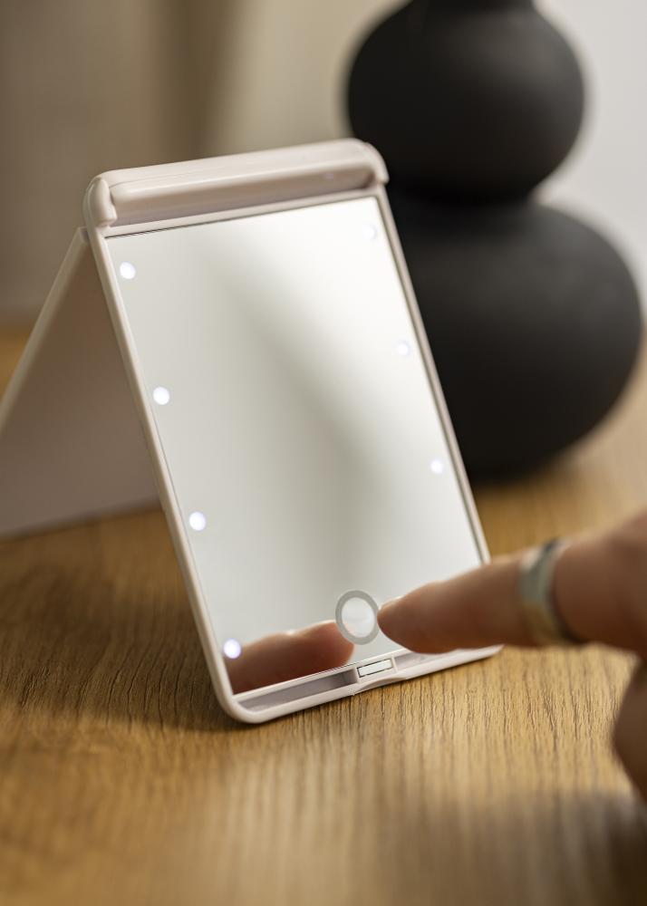 KAILA Kosmētikas spogulis Fold III Balts - 13x9 cm