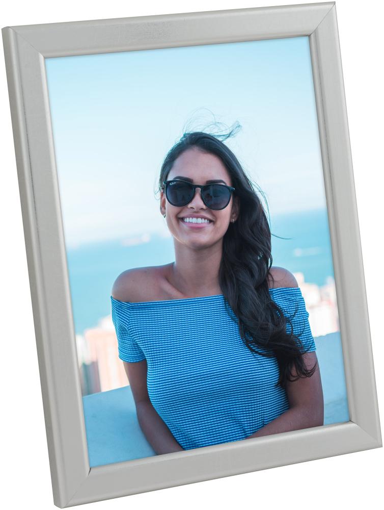 Rāmis Slim Matēts Antirefleksa stikls Sudrabs 13x18 cm