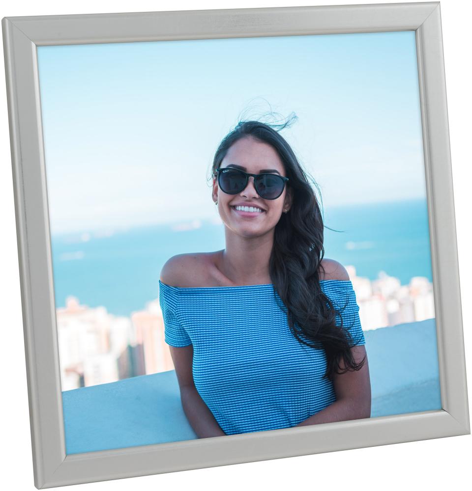 Rāmis Slim Matēts Antirefleksa stikls Sudrabs 18x18 cm