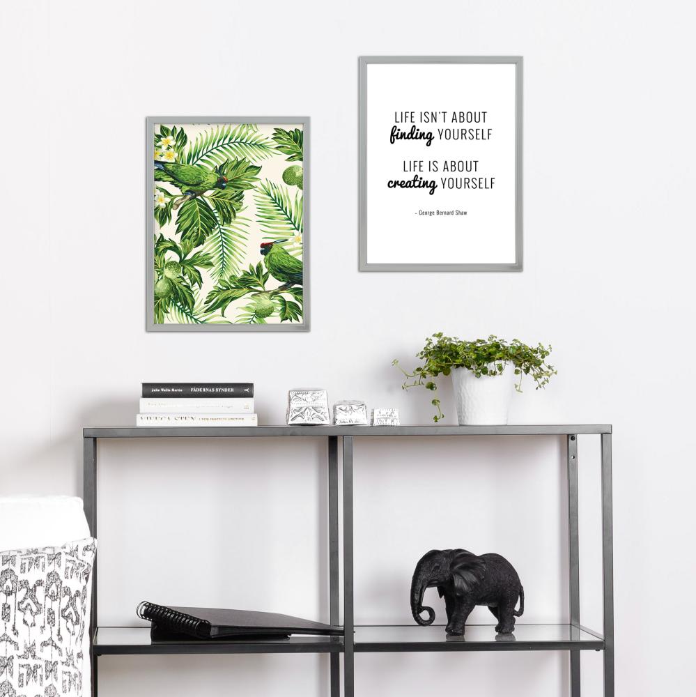 Rāmis Slim Matēts Antirefleksa stikls Sudrabs 15x15 cm