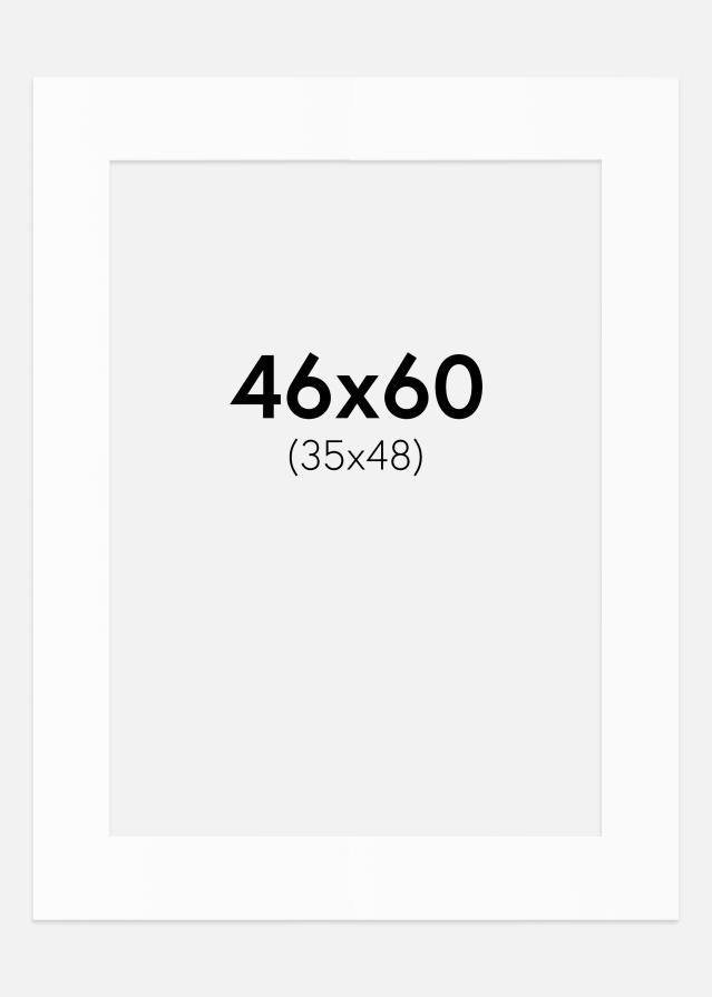 Paspartū Balts Standarts (Balts Kodols) 46x60 cm (35x48)