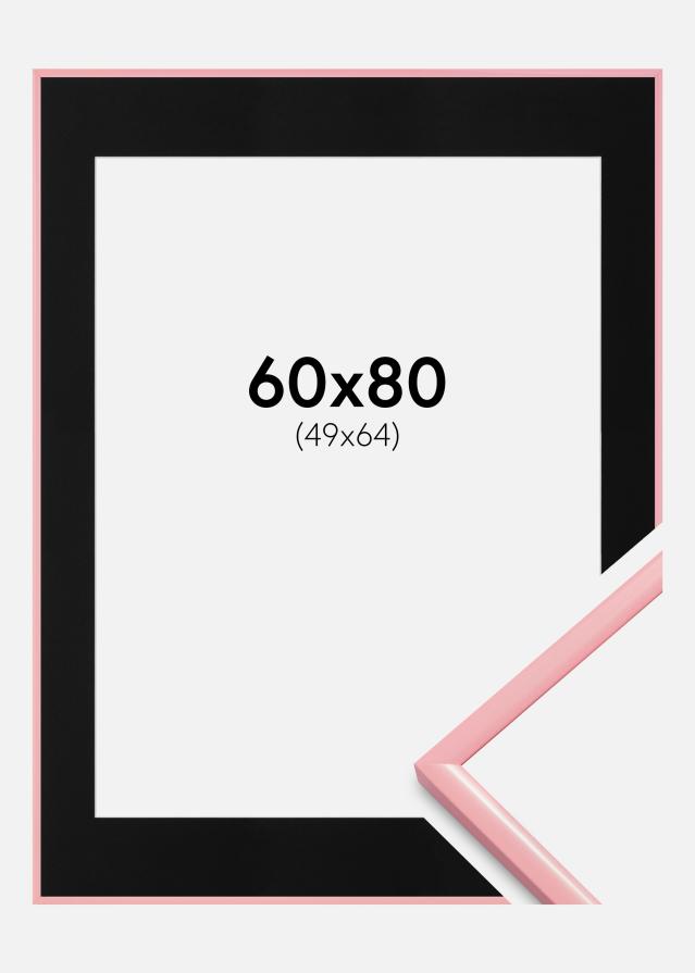 Rāmis New Lifestyle Rozā 60x80 cm - Paspartū Melns 50x65 cm