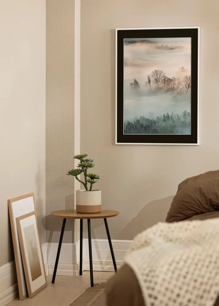 Rāmis New Lifestyle Balts 70x100 cm - Paspartū Melns 24x36 inches