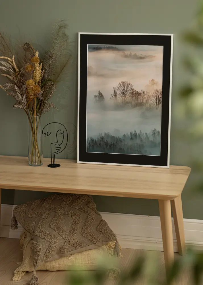 Rāmis New Lifestyle Balts 70x100 cm - Paspartū Melns 24x36 inches