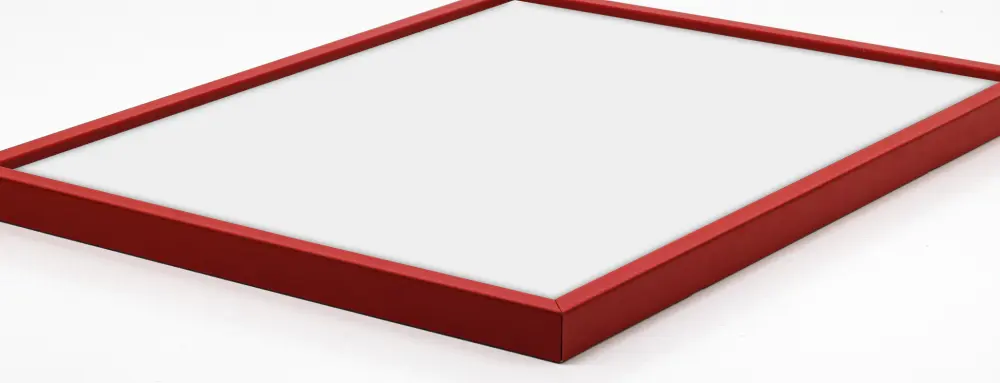 Rāmis E-Line Sarkans 50x70 cm - Paspartū Balts 42x59,4 cm (A2)