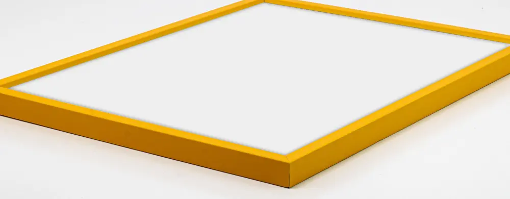Rāmis E-Line Dzeltens 50x70 cm - Paspartū Balts 42x59,4 cm (A2)