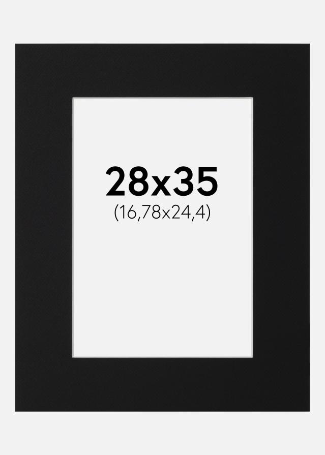 Paspartū Melns Standarts (Balts Kodols) 28x35 cm (16,78x24,4)