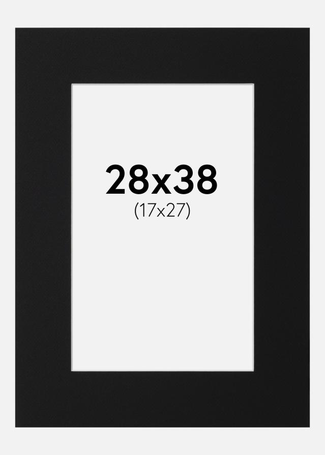 Paspartū Melns Standarts (Balts Kodols) 28x38 cm (17x27)