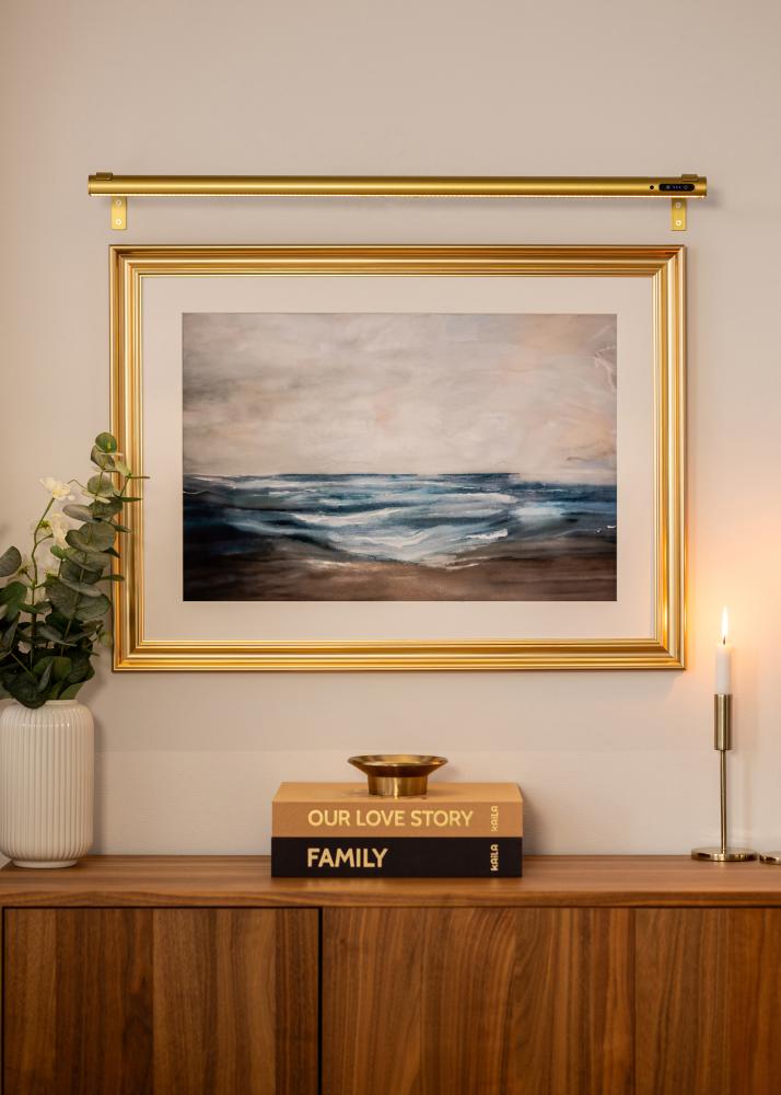 KAILA Brilliance Baterijām Darbināms Gleznu Apgaismojums 80 cm - Zelts