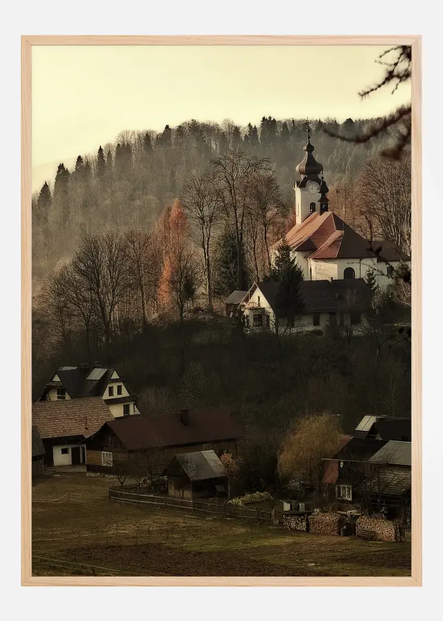 Autum Village Plakāts