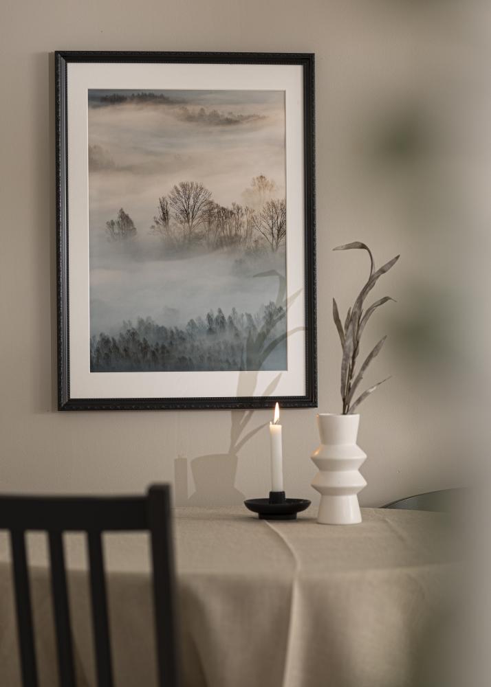 Rāmis Abisko Melns 70x90 cm - Paspartū Balts 60x80 cm