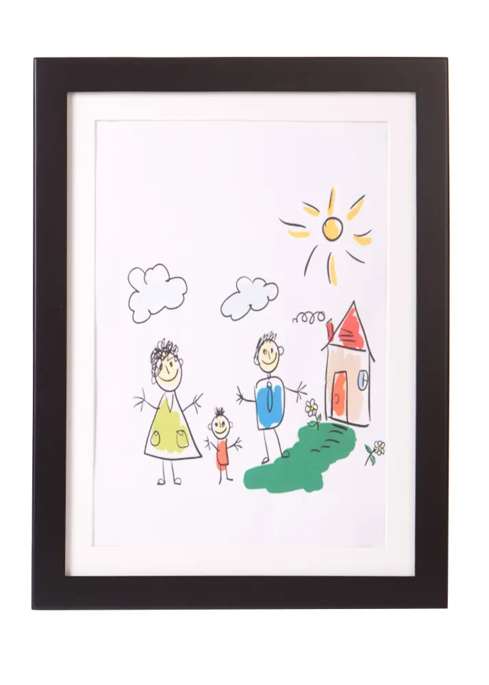 Rāmis zīmējumiem Little Davinci Melns A3