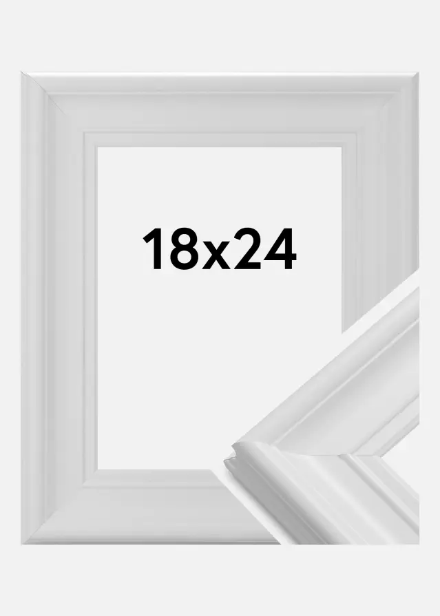 Rāmis Mora Premium Akrila stikls Balts 18x24 cm