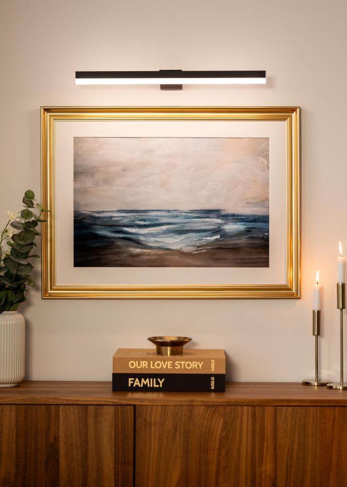 KAILA Radiate Ar Baterijām Darbināma Rāmis Apgaismojums 55 cm - Melns