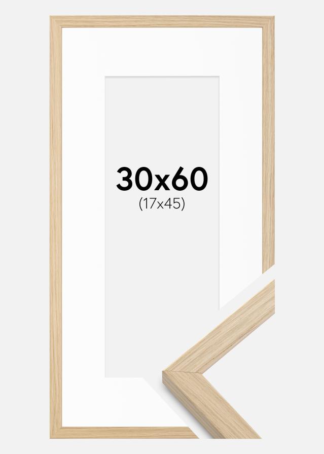 Rāmis Grimsåker Ozols 30x60 cm - Paspartū Balts 18x46 cm