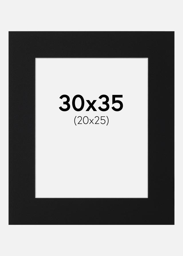 Paspartū Melns Standarts (Balts Kodols) 30x35 cm (20x25)