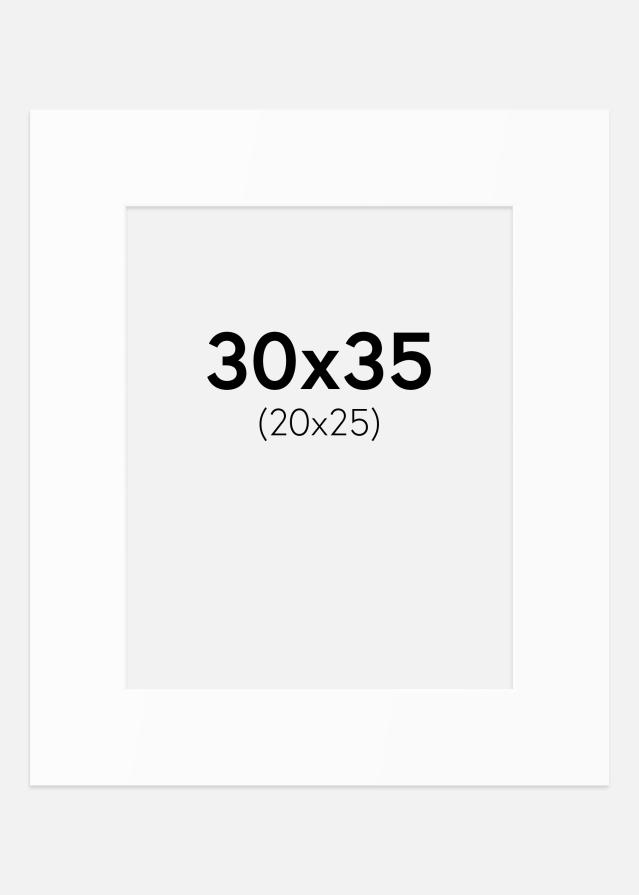 Paspartū Balts Standarts (Balts Kodols) 30x35 cm (20x25)