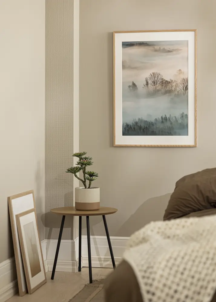 Rāmis Oslo Ozols 40x50 cm - Paspartū Balts 29,7x42 cm (A3)