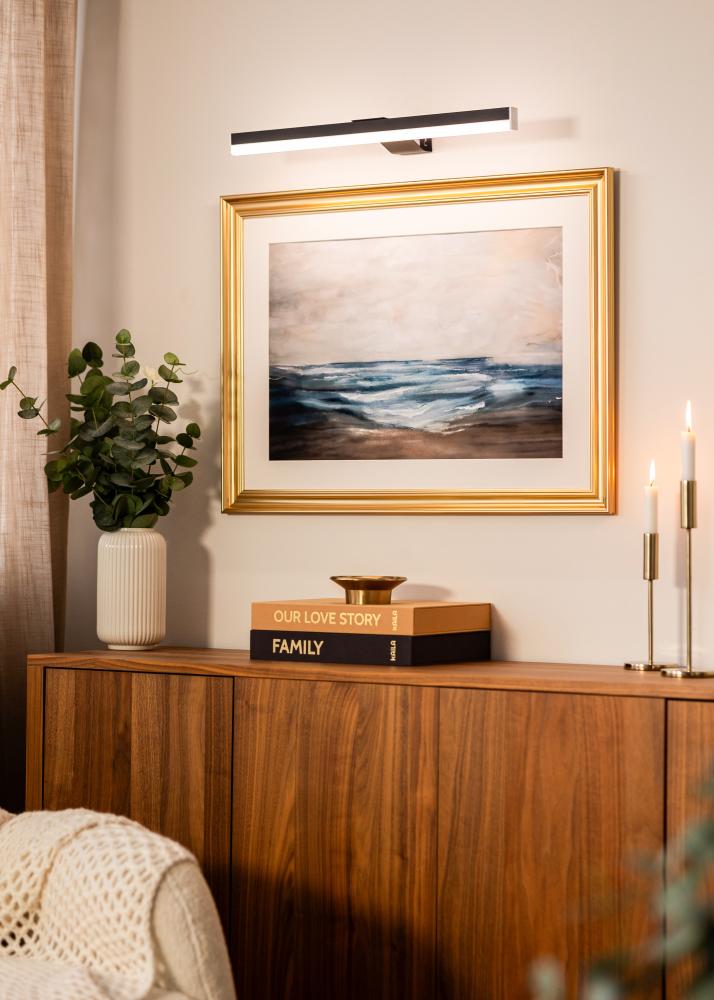 KAILA Radiate Ar Baterijām Darbināma Rāmis Apgaismojums 55 cm - Melns