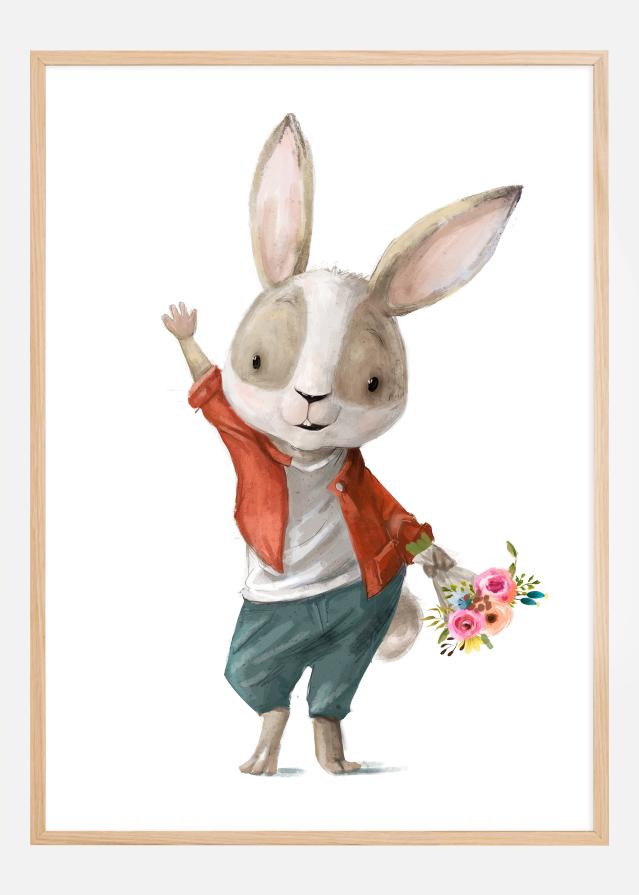 Rabbit on date Plakāts