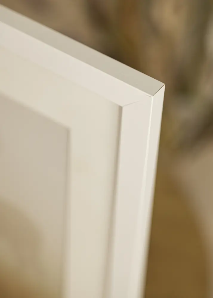 Rāmis White Wood 24x30 cm - Paspartū Balts 6x8 inches