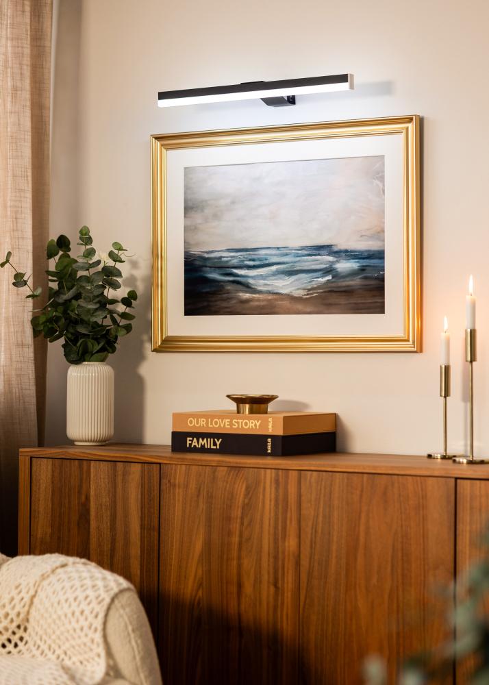 KAILA Radiate Ar Baterijām Darbināma Rāmis Apgaismojums 55 cm - Melns