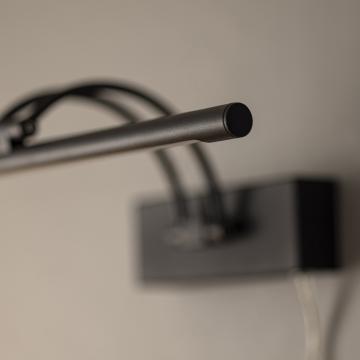 Gunnebo V962 LED gleznu apgaismojums 37 cm - Melns