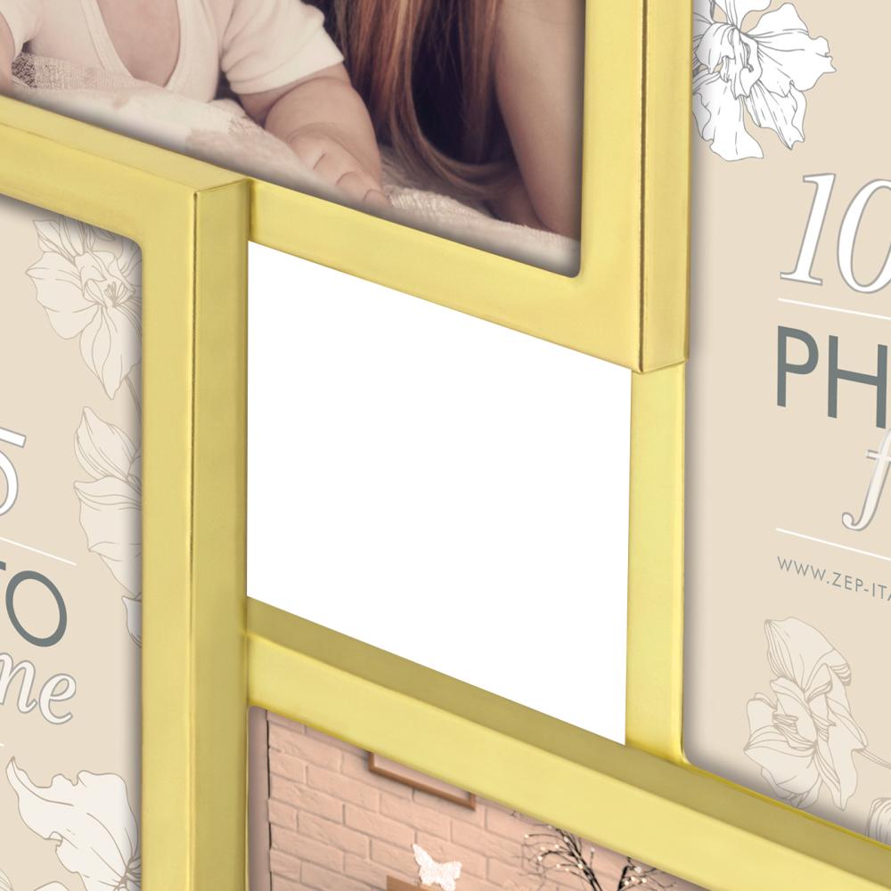 Elmar Kolāžas rāmis Zelta - 4 Bildes