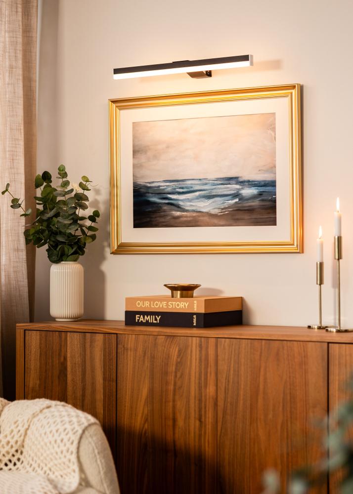 KAILA Radiate Ar Baterijām Darbināma Rāmis Apgaismojums 55 cm - Melns