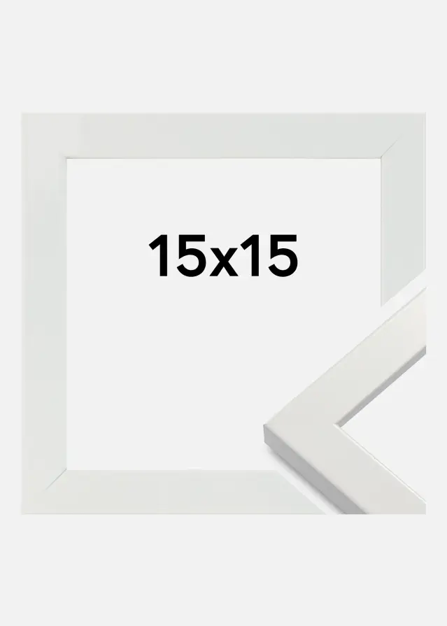 Rāmis White Wood Glossy 15x15 cm