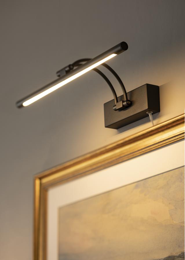 Gunnebo V962 LED gleznu apgaismojums 37 cm - Melns