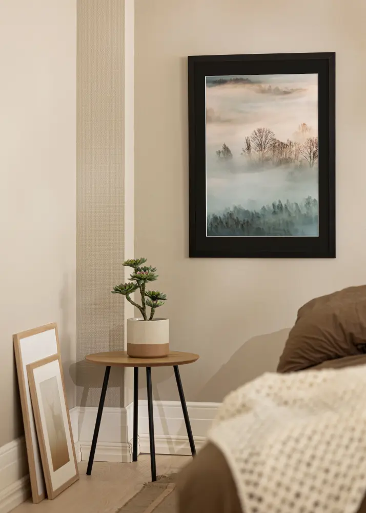 Rāmis Trendline Melns 30x40 cm - Paspartū Melns 21x29,7 cm (A4)