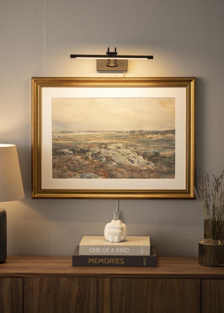 Gunnebo V962 LED gleznu apgaismojums 37 cm - Melns