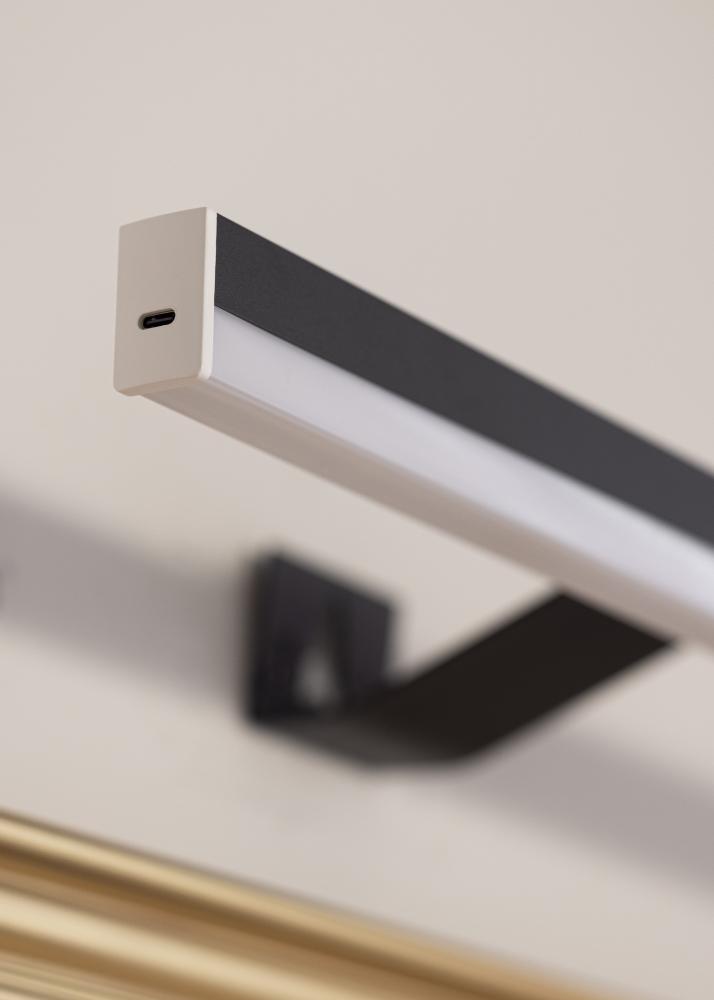 KAILA Radiate Ar Baterijām Darbināma Rāmis Apgaismojums 55 cm - Melns