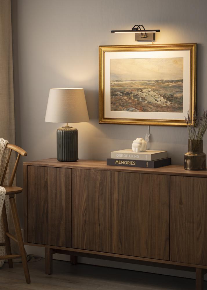 Gunnebo V962 LED gleznu apgaismojums 37 cm - Melns