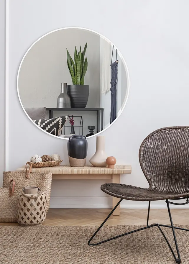 Spogulis Premium White Circle 100 Ø