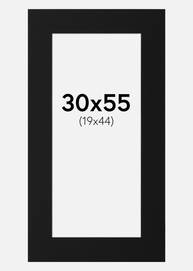 Paspartū Melns Standarts (Balts Kodols) 30x55 cm (19x44)