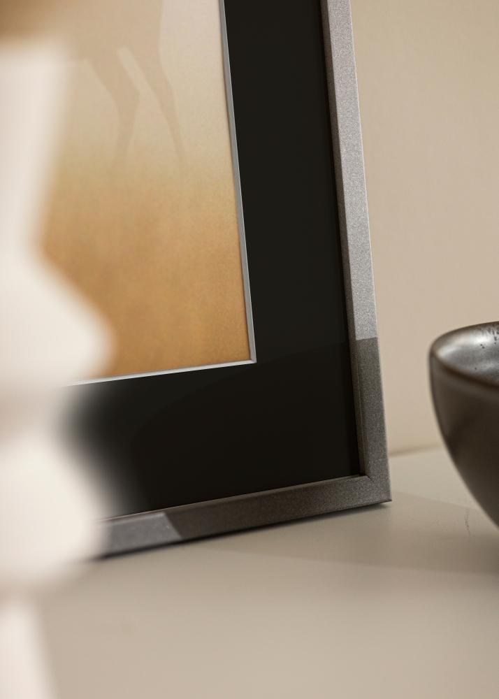 Rāmis Edsbyn Grafīts 20x30 cm - Paspartū Melns 15x21 cm (A5)