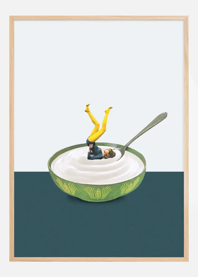 Yoga in my yogurt Plakāts